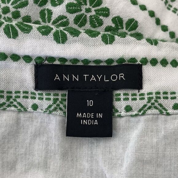 Ann Taylor Wrap Midi Dress Size 10 Shamrock Green Textured Career Office Brunch - Picture 14 of 16